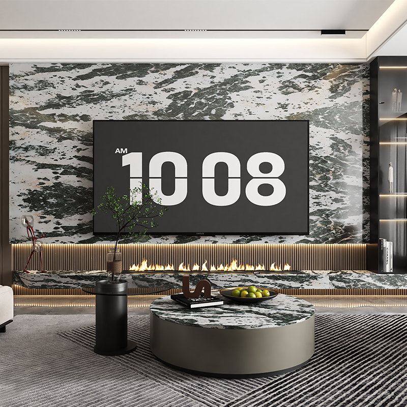 中国広東省 Kicten カウンター トップと背景用の緑色の水晶石