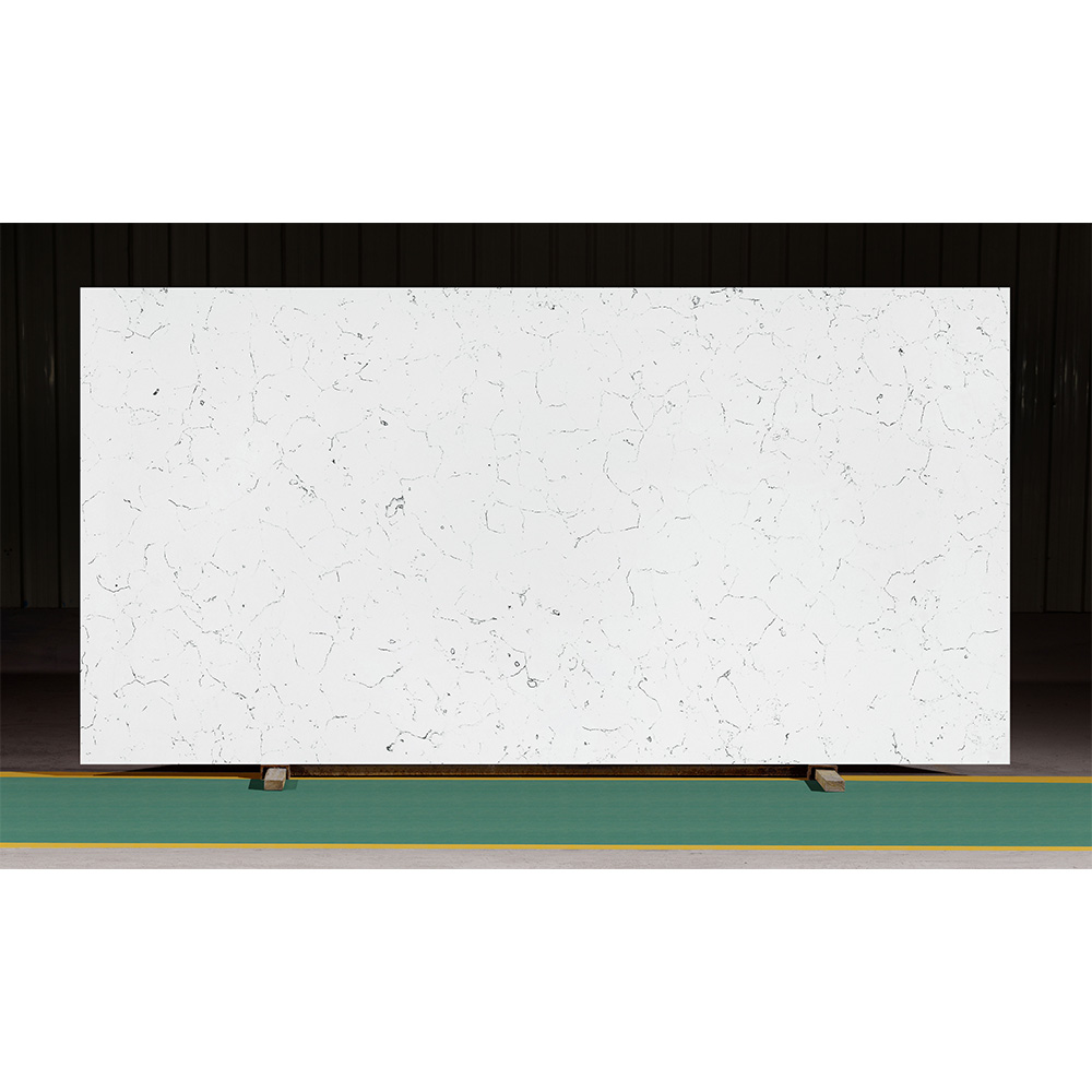 F&aacute;brica de losas de piedra de cuarzo artificial blanco de Carrara de China con el mejor precio